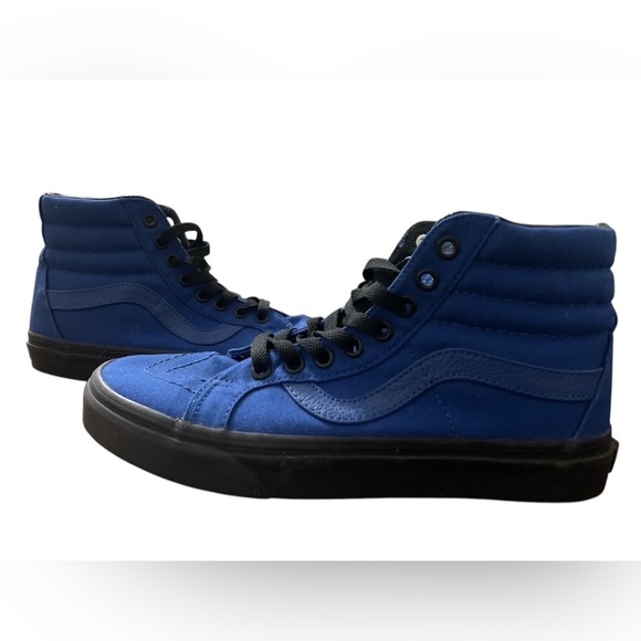 Vans Unisex Sk8-Hi True Blue Black Skate Shoe - Picture 1 of 6